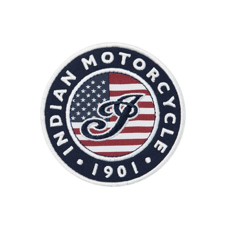 Indian USA Flag Logo Patch Multi / Tygmärke
