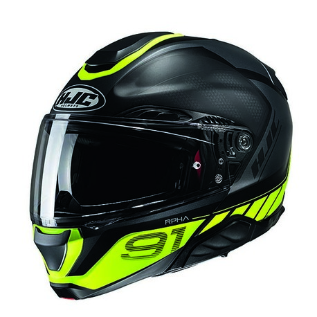 HJC Hjälm RPHA 91 Rafino Svart/Fluo Gul MC3HSF – L 58-59 cm
