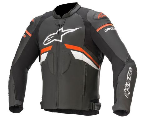 Alpinestars Skinnjacka GP Plus R v3 Svart/Rödfluo – 54