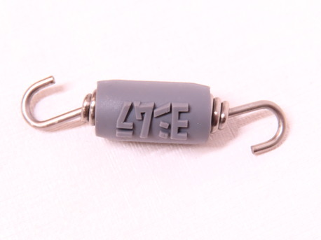EXHAUST SPRING WITH INSULATOR, 2.3" LENGTH (sold each)