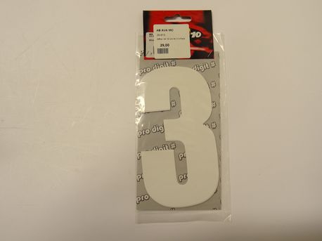 Siffror Vit 15 Cm Nr 3 3-Pack