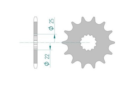 Afam Front sprocket 520