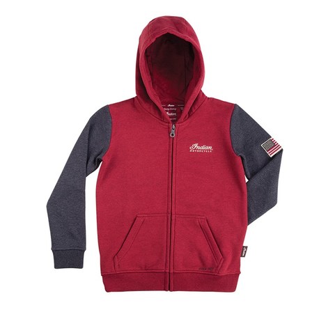 Indian Kids LS Legend Hoodie Red – L