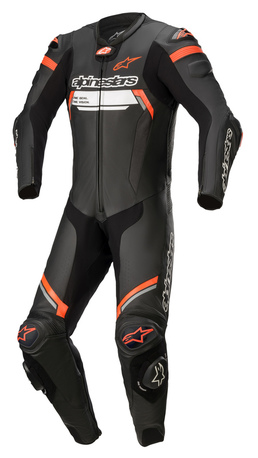 Alpinestars Skinnställ 1-pcs Missile v2 Ignition Svart/Röd Fluo – 52