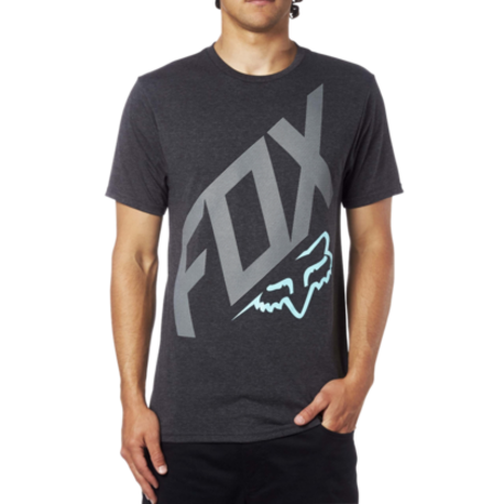 Fox Closed Circuit SS Tech Tee Htr/Blk – L