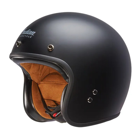 Indian Retro Open Face Helmet Matt V2 Black – 2XL