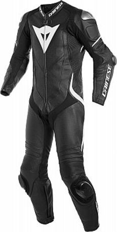 Dainese Laguna Seca 1 pcs Perf. Skinnställ Svart/Vit – 46