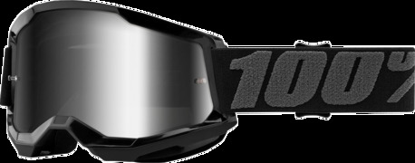 100% Strata 2 Goggles Black Mirror Silver