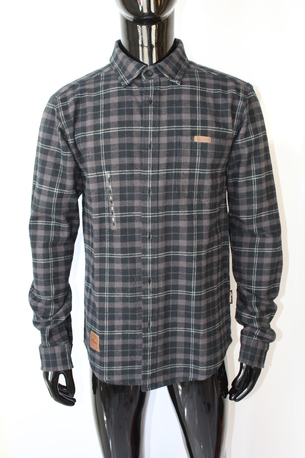 Indian Mens Black Plaid Shirt – L