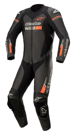 Alpinestars Skinnställ GP Force Chaser V2 1 PCS Svart/Fluo Röd – 52