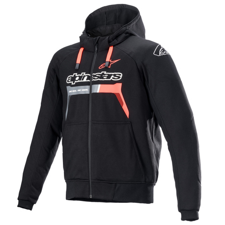 Alpinestars Hoodie Chrome Ignition Svart/Röd – 3XL