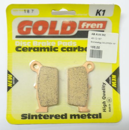 Bromsbelägg GOLDFREN 187 Ceramic Carbon K1