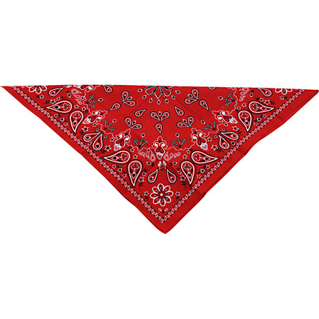 ZAN HEADGEAR Paisley Cotton Bandana - Red Snusnäsduk