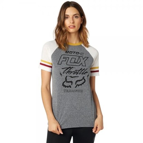 Fox Throttle Maniacs SS Top (Htr Graph) – XS