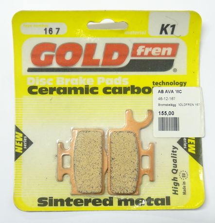 Bromsbelägg GOLDFREN 167 Ceramic Carbon K1