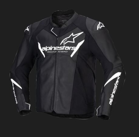 Alpinestars Skinnjacka Faster v3 Svart/Vit – 48