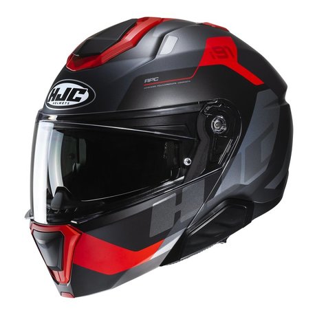 HJC Hjälm I91 Carst MC1SF Svart/Röd – 2XL