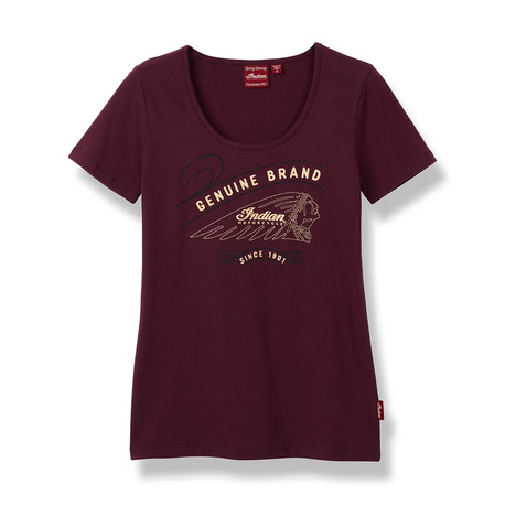 Indian Women´s Gold Embroidery Tee, Purple – 2XL