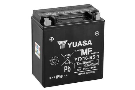 YUASA BATTERY YTX16-BS-1 MF W/ ACID