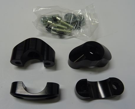 Black. For upper fork crown with M10-screws.