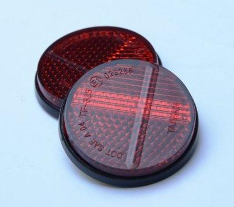 Reflex Röd Rund 4cm diameter, E-märkt