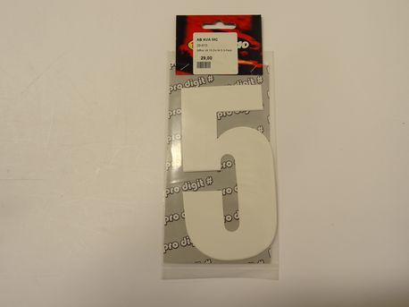 Siffror Vit 15 Cm Nr 5 3-Pack