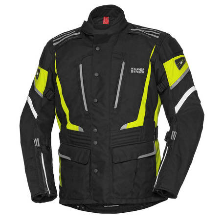 IXS Tour Women Jacket Powells-ST black-fluoyellow – XL