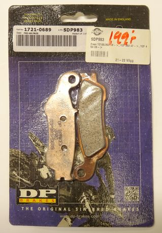 Bromsbelägg YZ125/250 08 YZF 250 07 YZF 450 -08