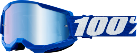 100% Strata 2 Goggles Blue Mirror Blue