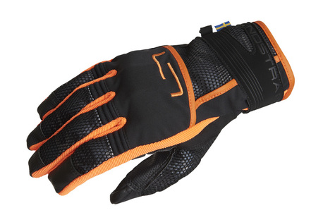 Lindstrands Handske Nyhusen Svart/orange – 07