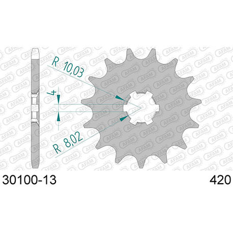 Afam Front sprocket 420