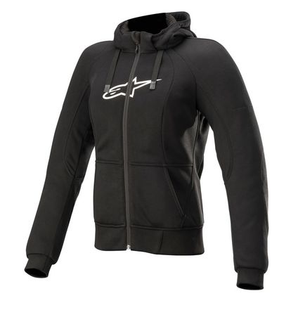 Alpinestars Hoodie Dam Chrome Svart – 2XL