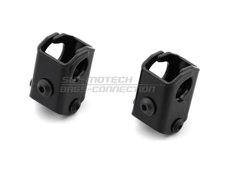 Black. For ø 22mm tube Crashbars. In pairs.
