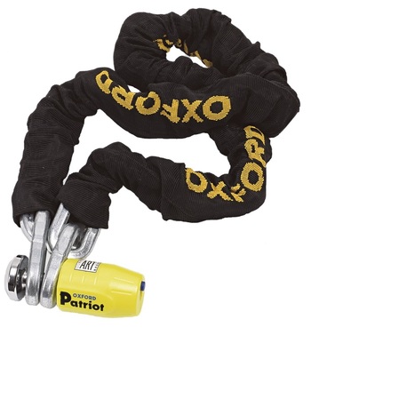 Oxford Lås + Kedja Patriot Chain OF796. Kedja 1,5m. SSF Godkänt Klass 3