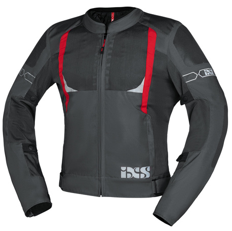 IXS Sports jacket Trigonis-Air dark grey-red AA (Dubbel A) – 2XL