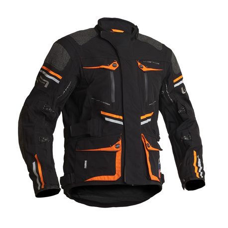 Lindstrands Textiljacka Sunne Svart/orange – 52