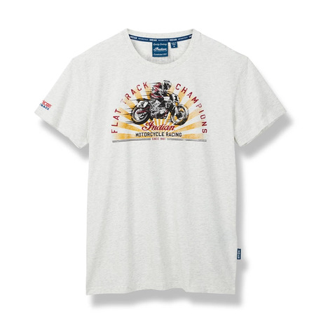 Indian Menswear Gray Bike Racing Tee