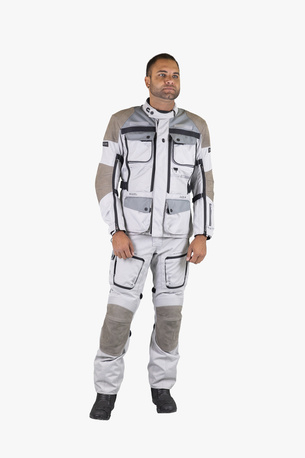 IXS Tour LT Jacket Montevideo-Air 2 light grey-dark grey Storlek – 2XL