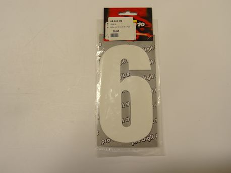 Siffror Vit 15 Cm Nr 6 3-Pack