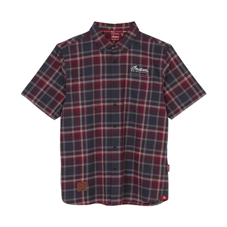 Indian Mens Springfield SS Shirt, Navy – L