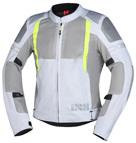 IXS Sports jacket Trigonis-Air light-grey-neon yellow AA (Dubbel A) – 2XL