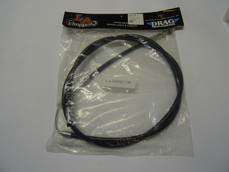 CLUTCH CABLE FOR 12-14 APE HANGER BLACK VINYL/STAINLESS BRAIDED STEEL BLACK