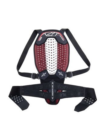 Alpinestars Back Protector Nucleon Plasma Svart/Vit/Röd Ryggskydd – L