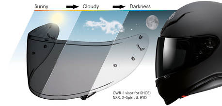 Shoei visir CWR-1 photochromic
