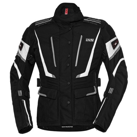 IXS Tour Women Jacket Powells-ST black-white – XL